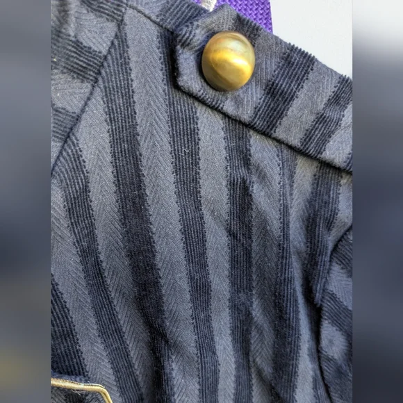 Minimi Jacket Black Striped Double Breasted - Picture 4 of 12